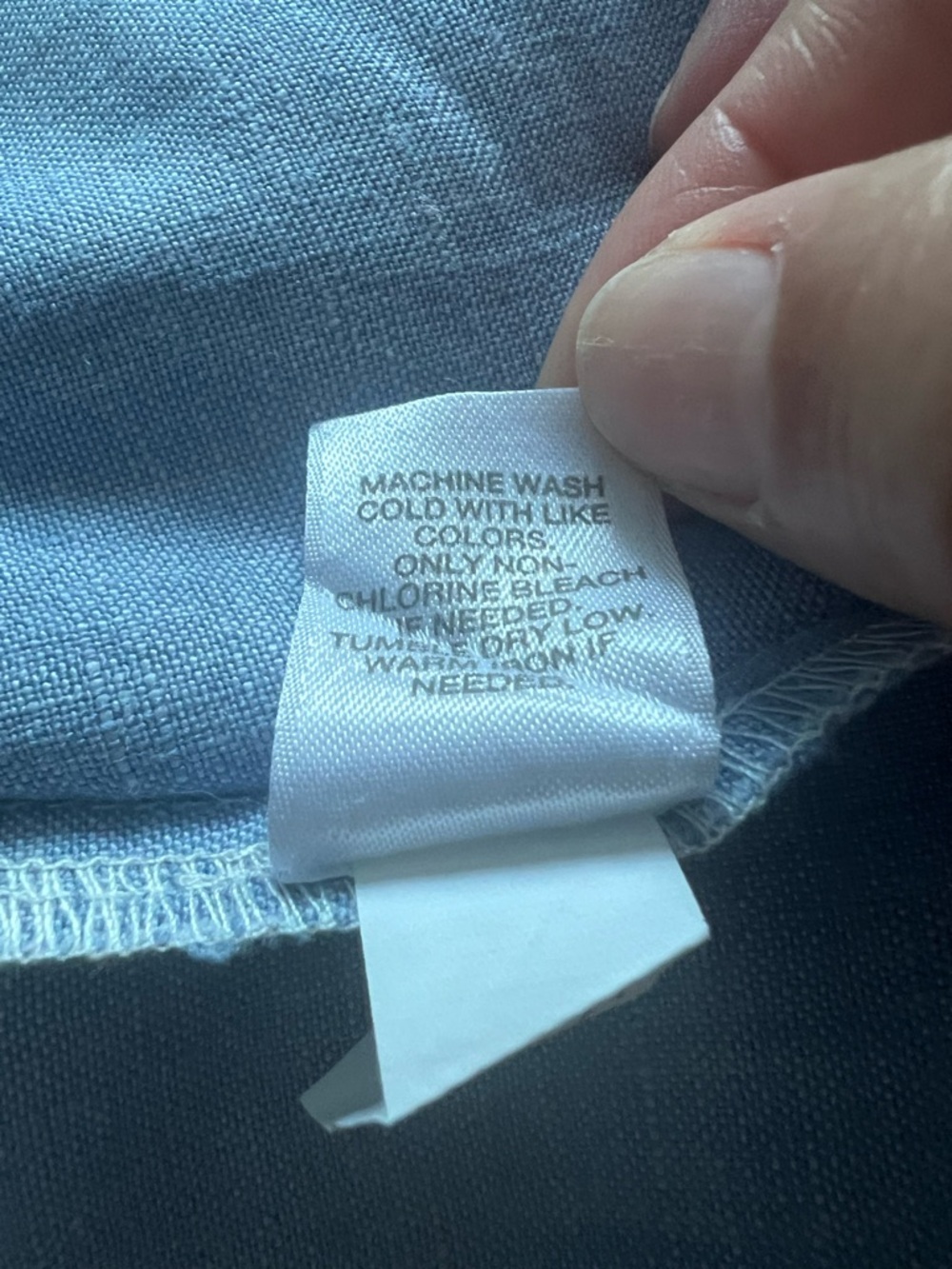 J. Jill Blue and White Gingham Tie-Waist Midi Dress Size/M - Picture 10 of 10